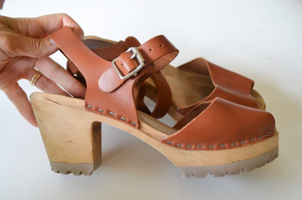 MIA Greta Leather Clog Size 39